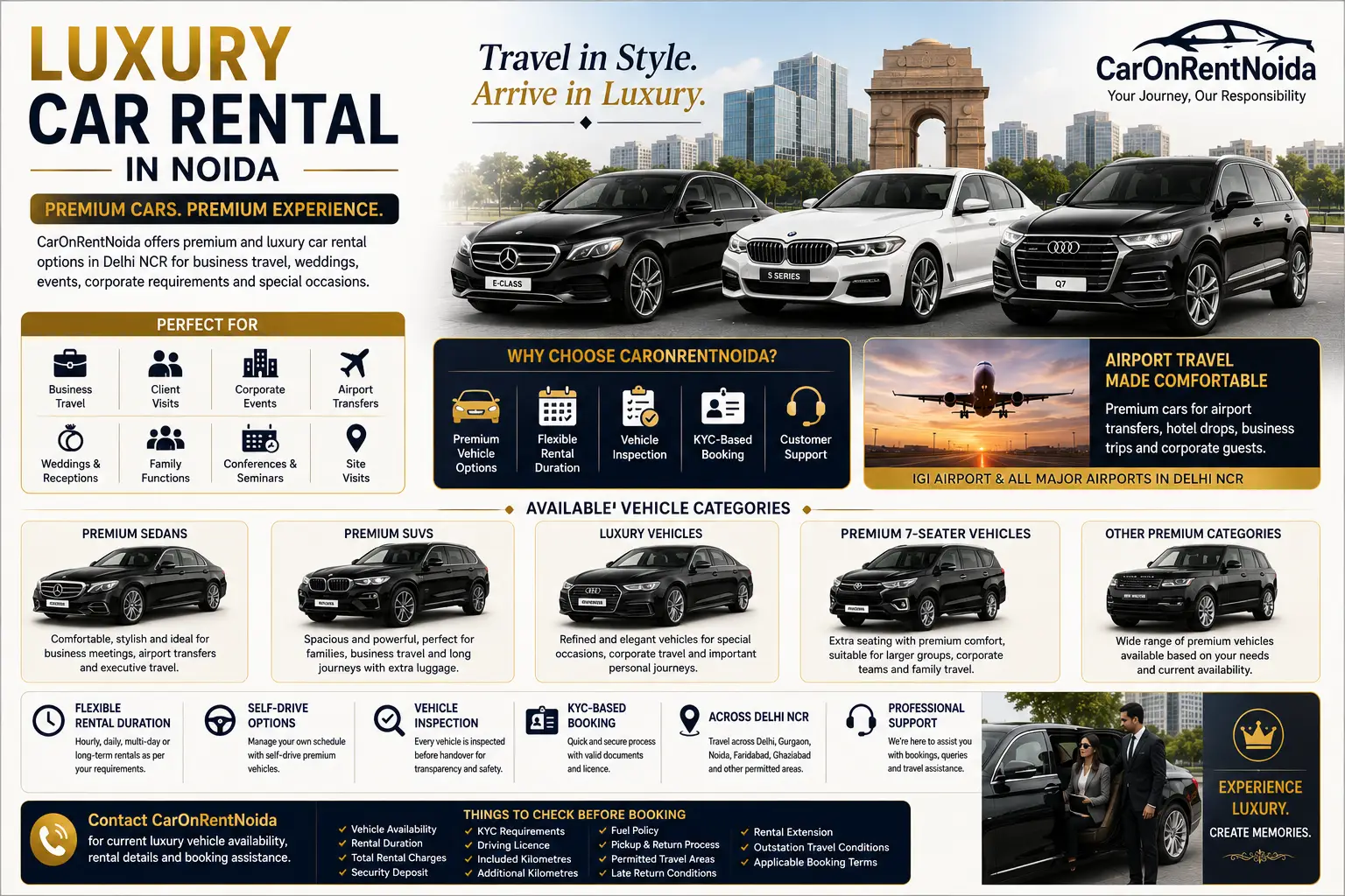 Luxury Car Rental - Car Rental Service in Noida
